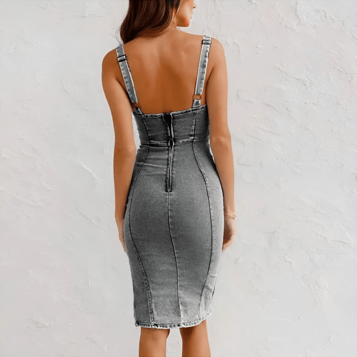Møssa – Elise Denim Kjole - Møssa Norway