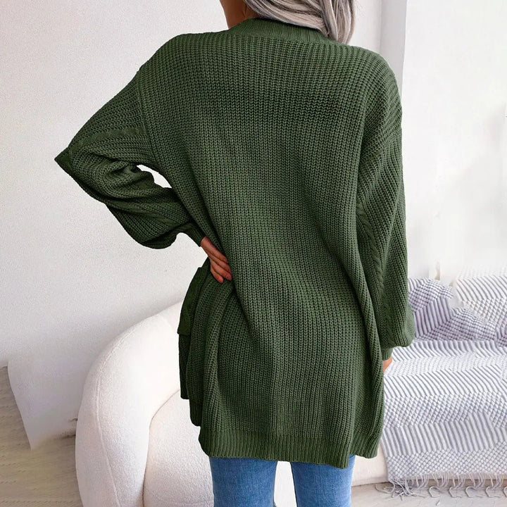 Møssa – Emilia Strikket Cardigan med Lanterneermer - Møssa Norway