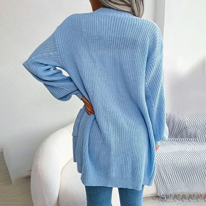 Møssa – Emilia Strikket Cardigan med Lanterneermer - Møssa Norway