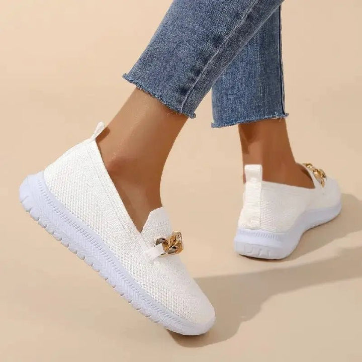 Møssa – Komfort Strikkede Loafers med Lett Såle - Møssa Norway