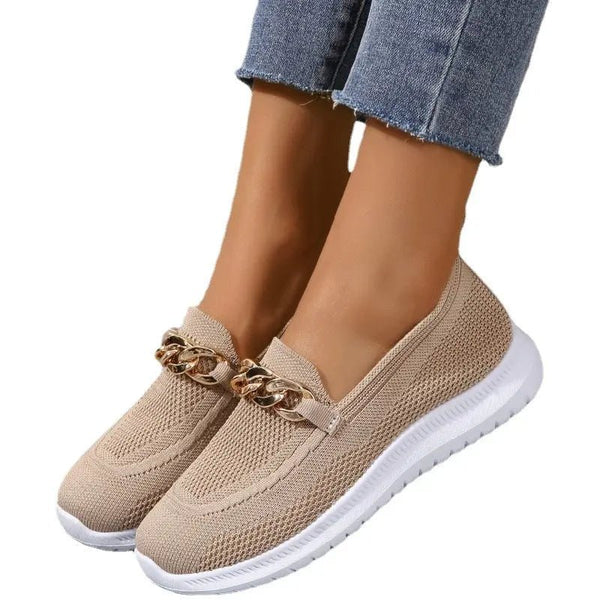 Møssa – Komfort Strikkede Loafers med Lett Såle - Møssa Norway