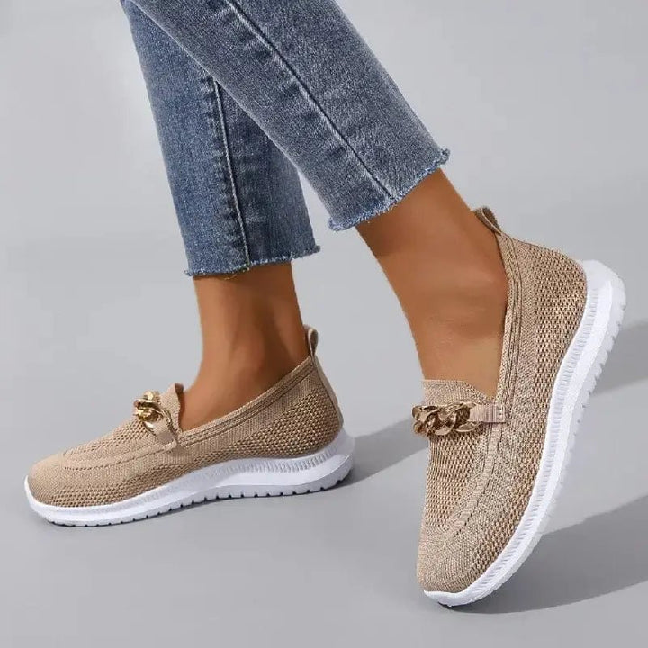 Møssa – Komfort Strikkede Loafers med Lett Såle - Møssa Norway