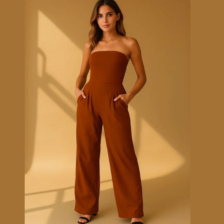 Møssa – Noire Strappløs Jumpsuit - Møssa Norway